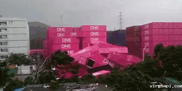 台风来袭-预计内贸集装箱航线班期出现延误